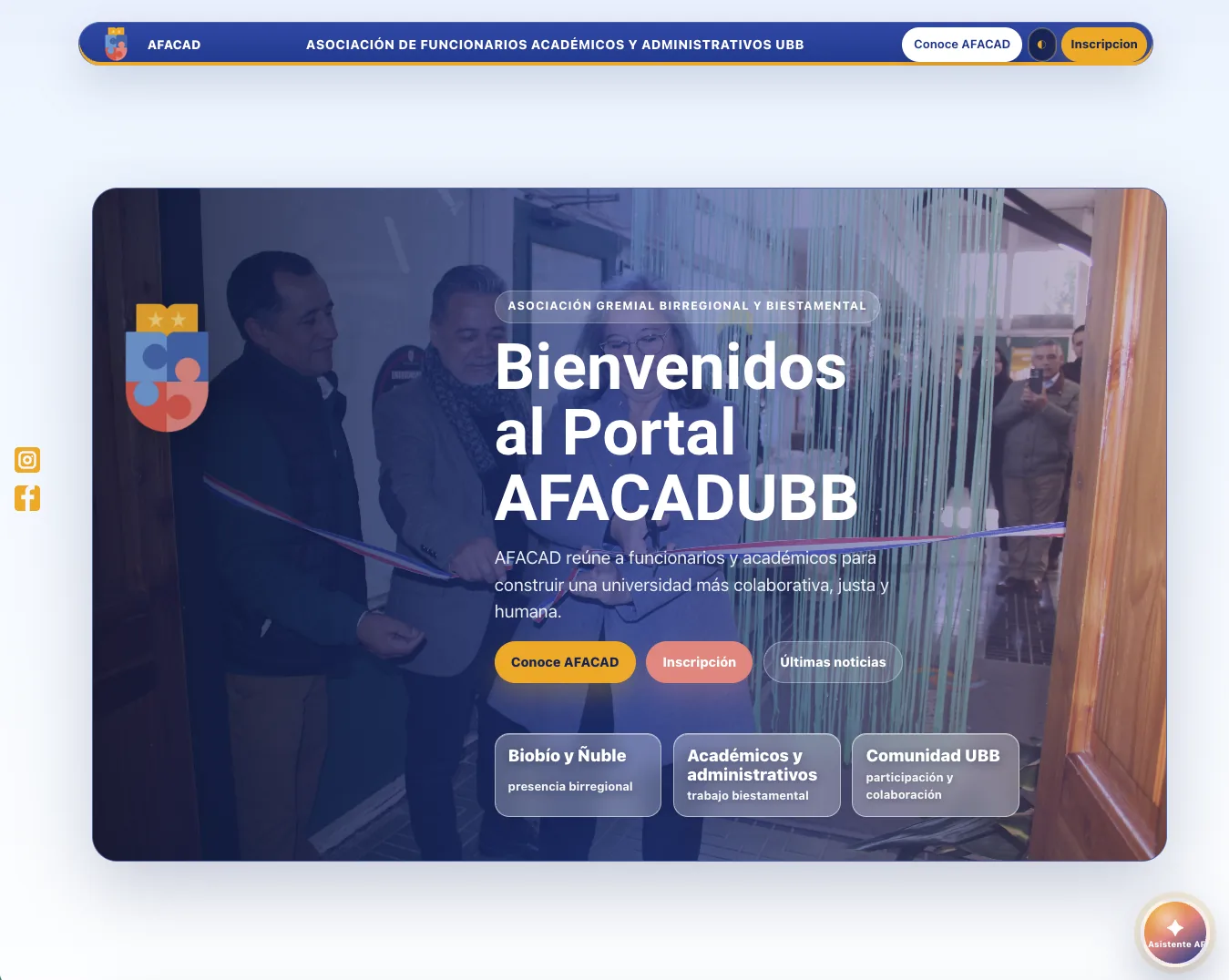 Actualización web